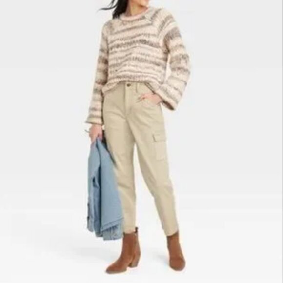 Universal Thread Women's Crewneck Pullover Sweater Brown (Size XS) - Picture 3 of 7